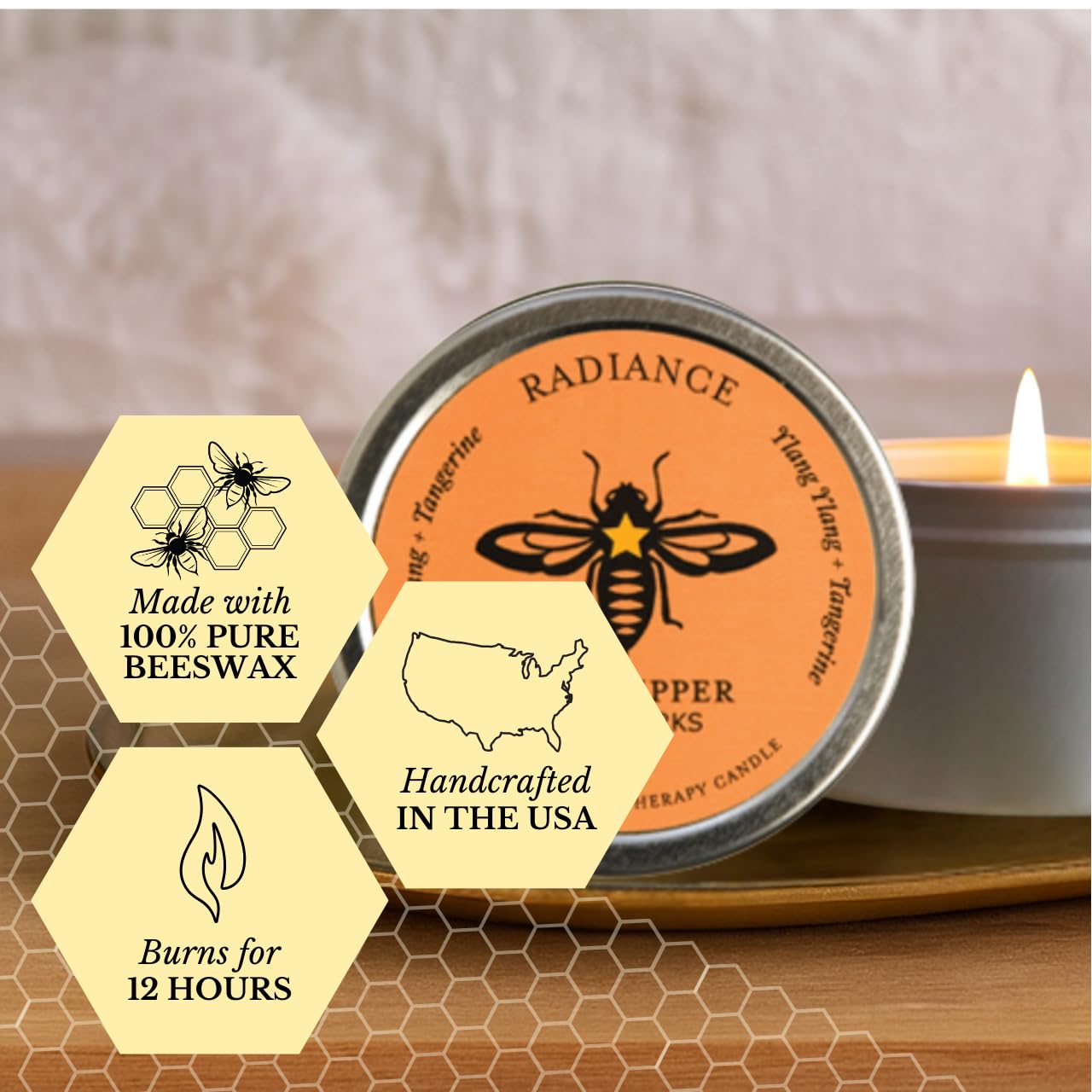 Beeswax Herbal Candle Tins