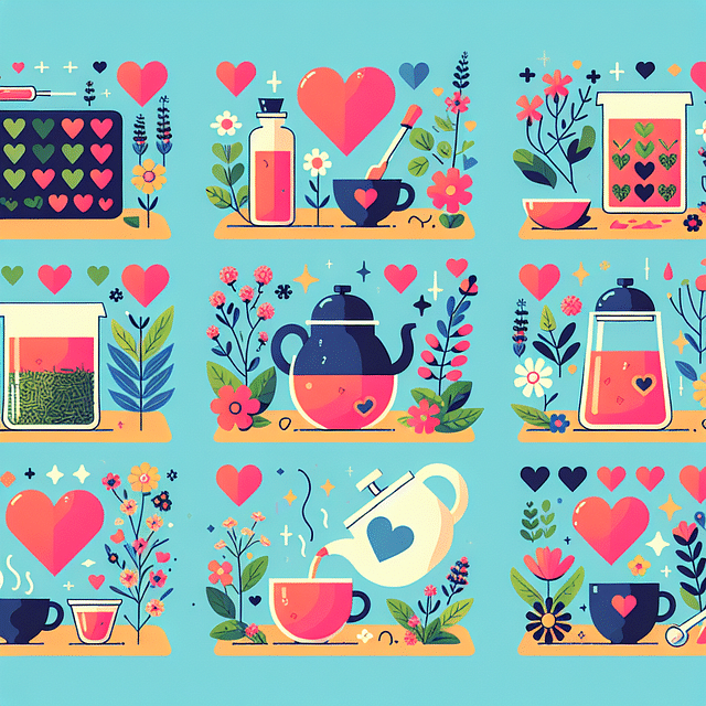 preparing herbal infusions with love and care