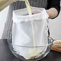 fine mesh strainer or cheesecloth